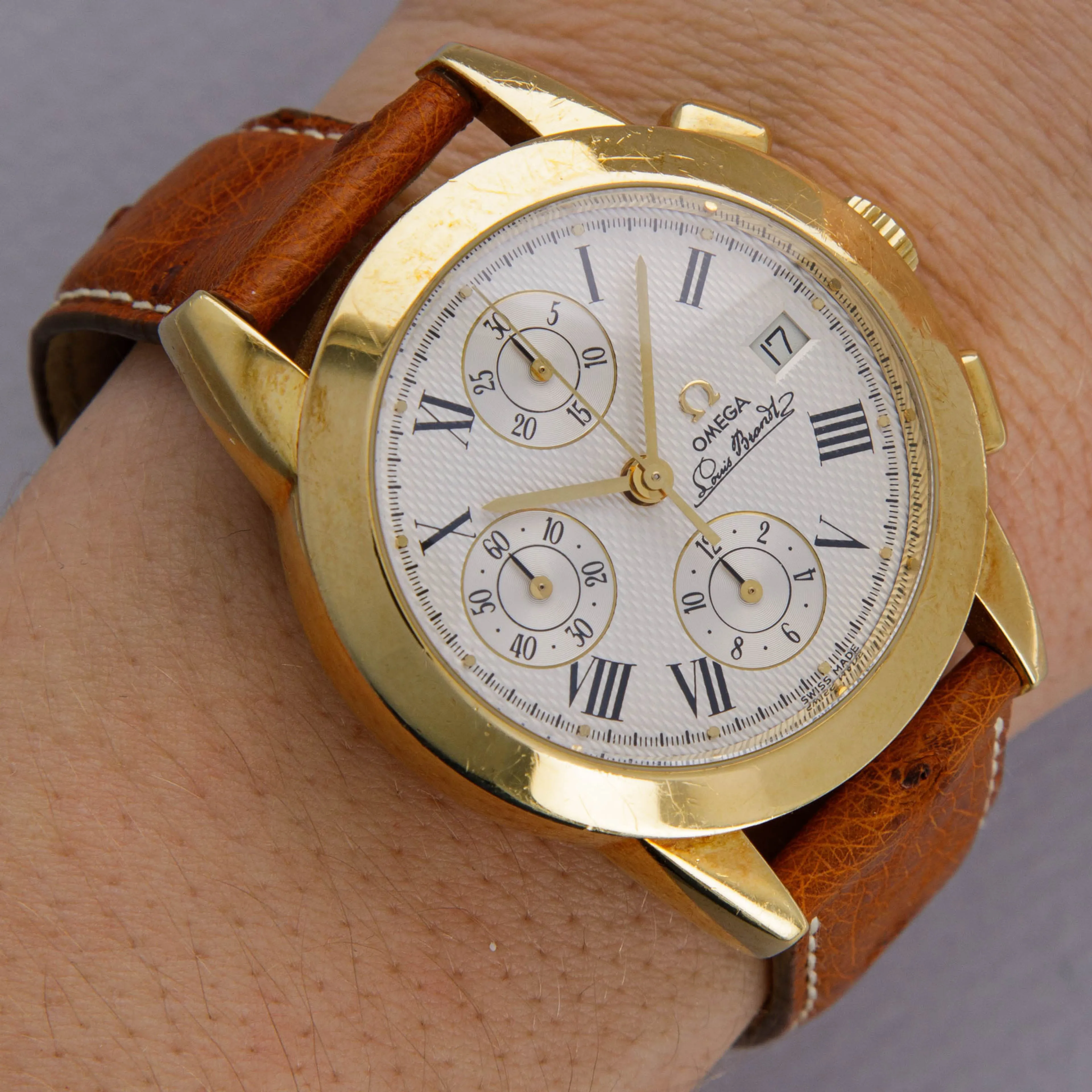 Omega Louis Brandt 175.0500 38mm Yellow gold Silver 13