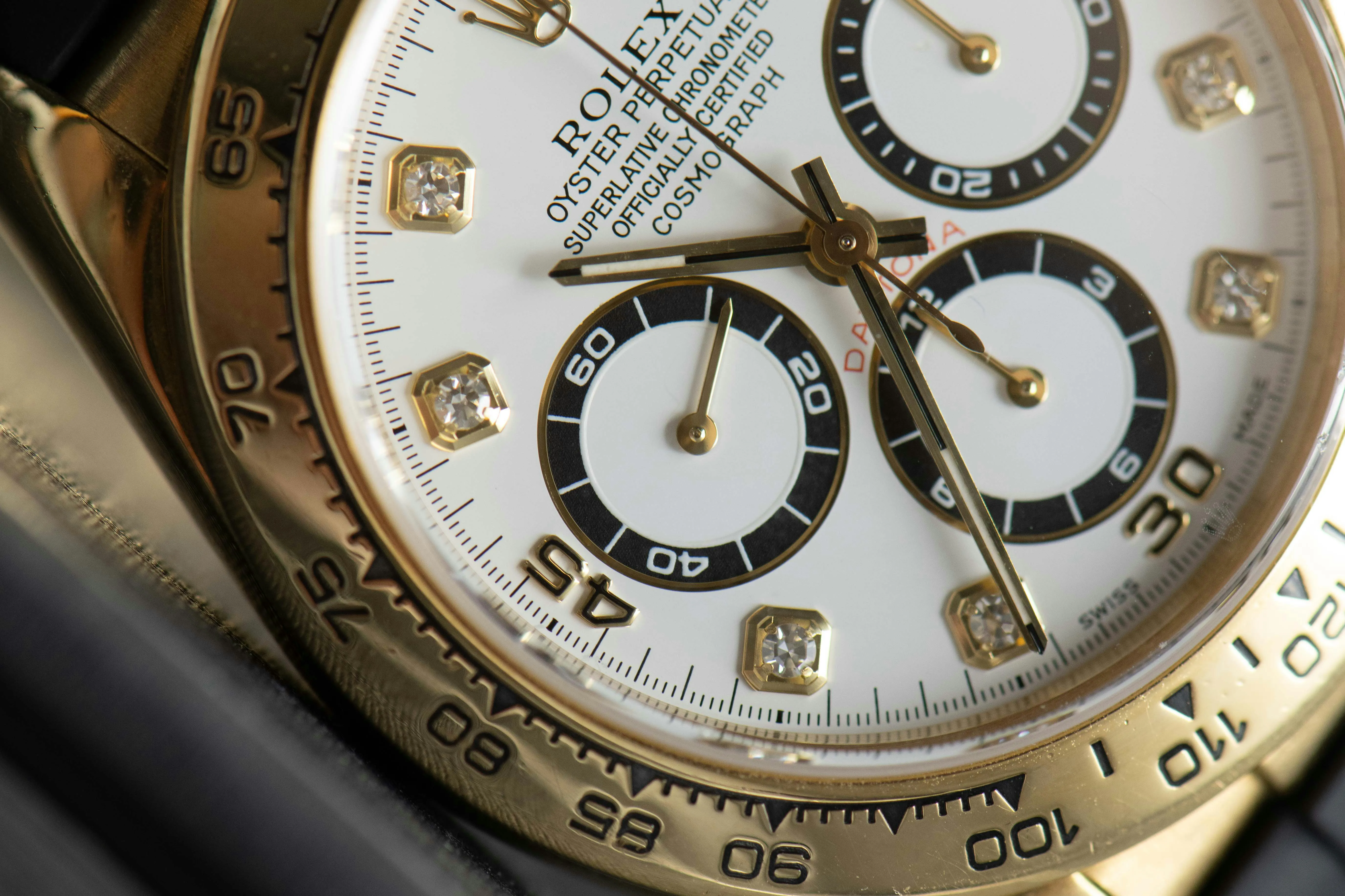 Rolex Daytona 16518 40mm Yellow gold White 1