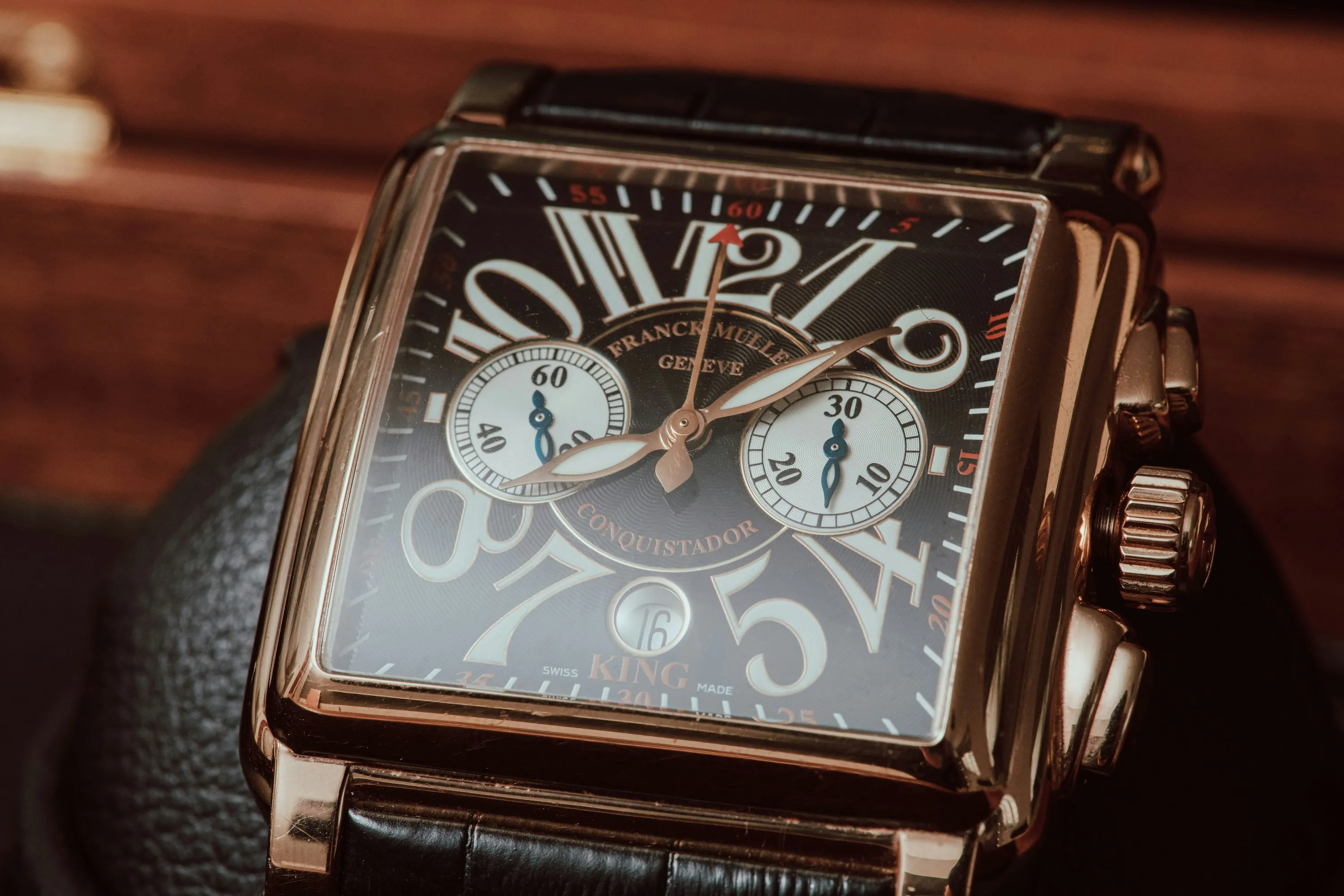 Franck Muller Conquistador 1000 K CC 45mm Rose gold Black 4