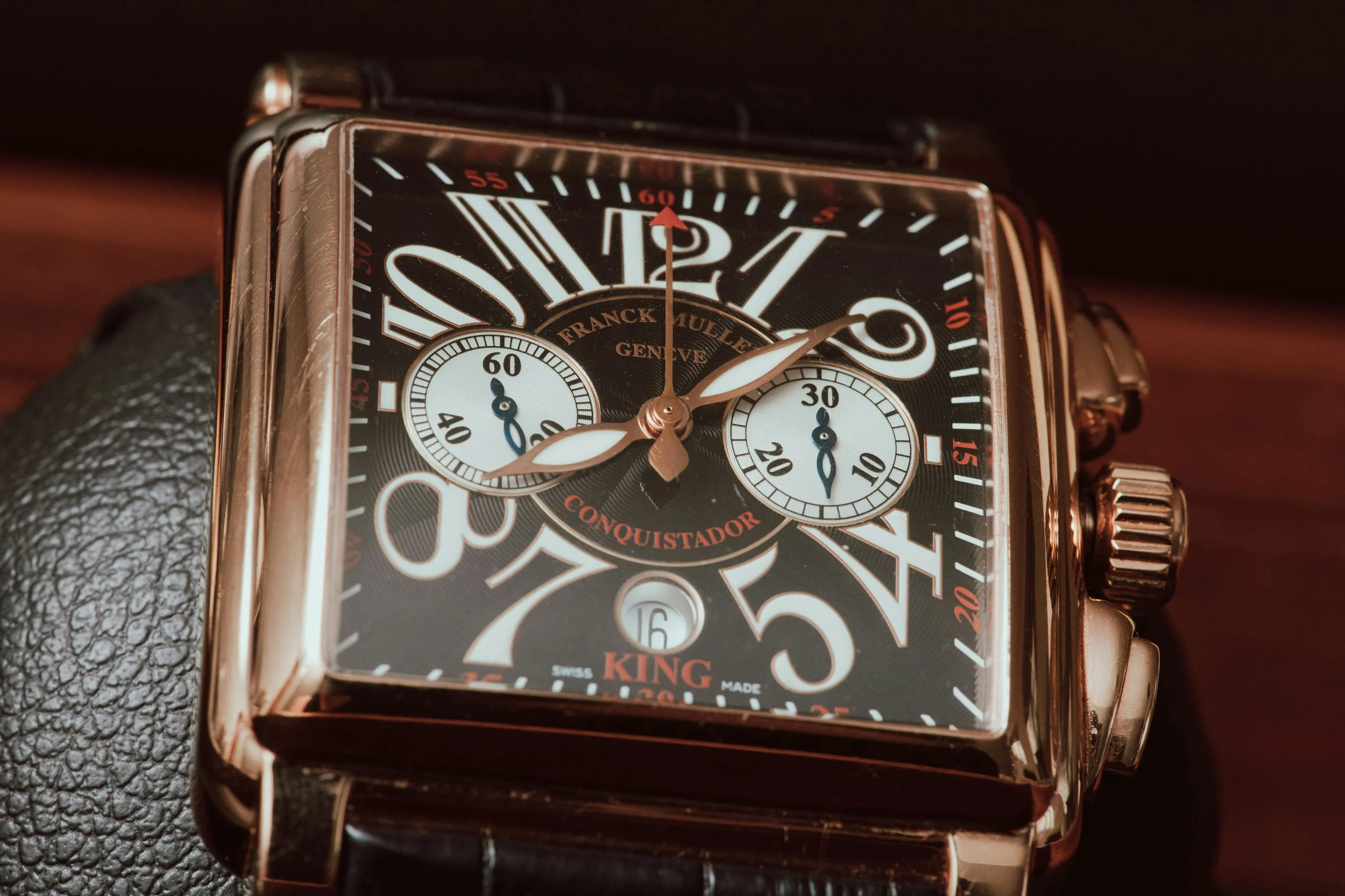 Franck Muller Conquistador 1000 K CC 45mm Rose gold Black 5