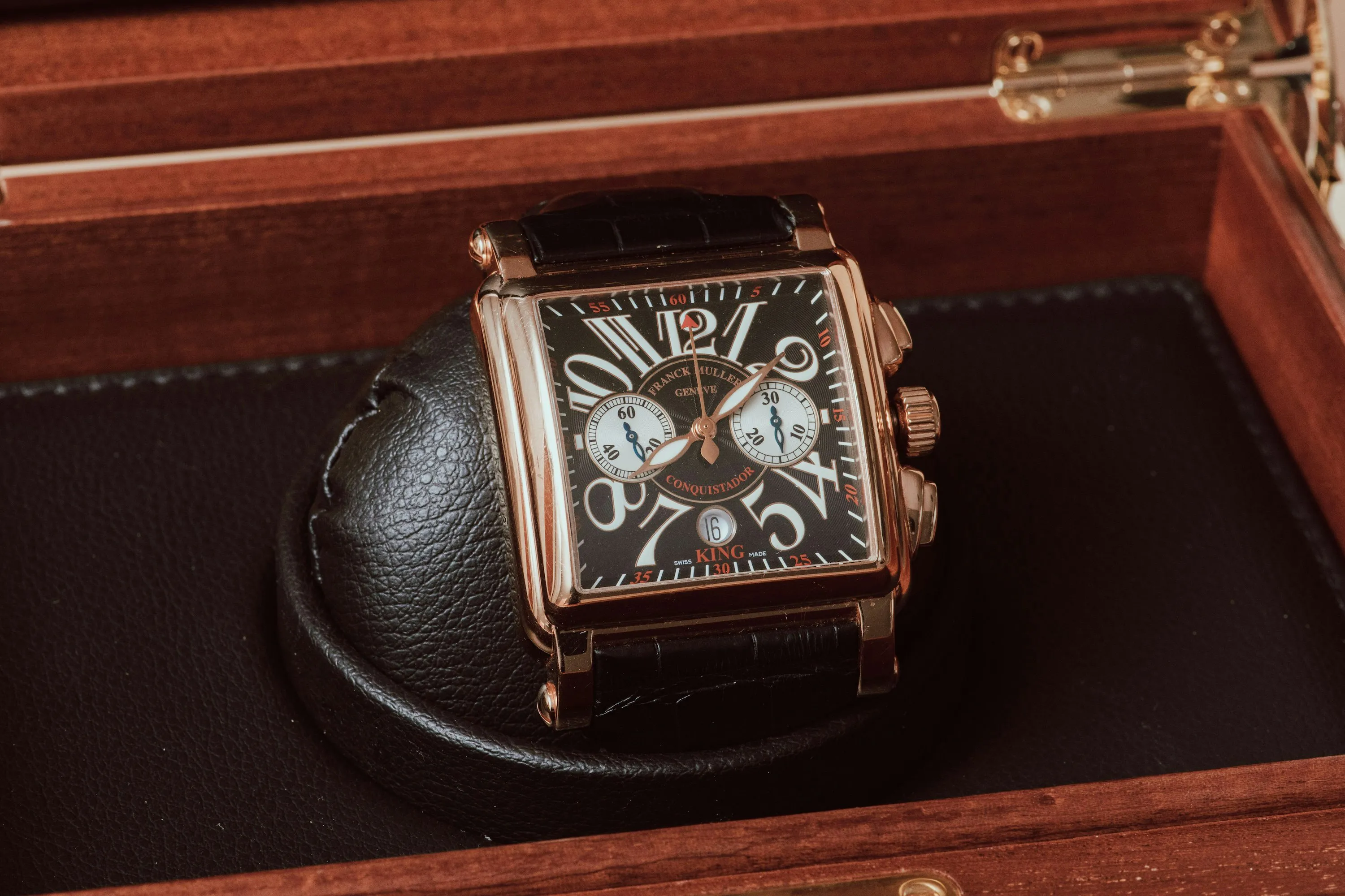 Franck Muller Conquistador 1000 K CC 45mm Rose gold Black 16