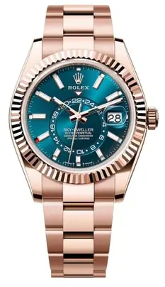 Rolex Sky-Dweller 336935-0001 42mm Everose gold Blue and Green