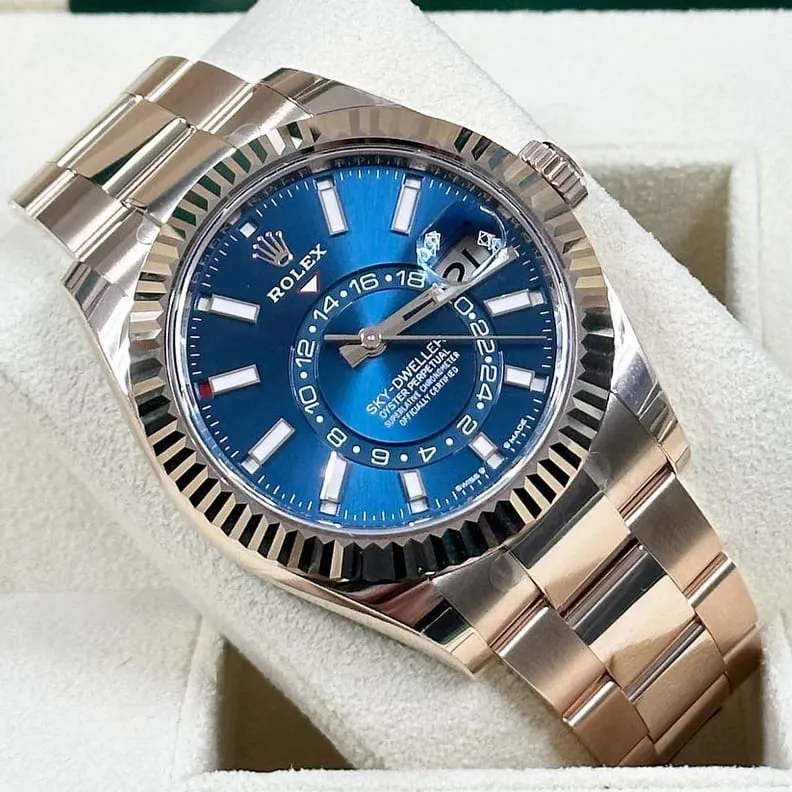 Rolex Sky-Dweller 336935-0001 42mm Everose gold Blue and Green