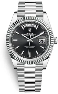 Rolex Day-Date 40 228236-0003 Platinum Black