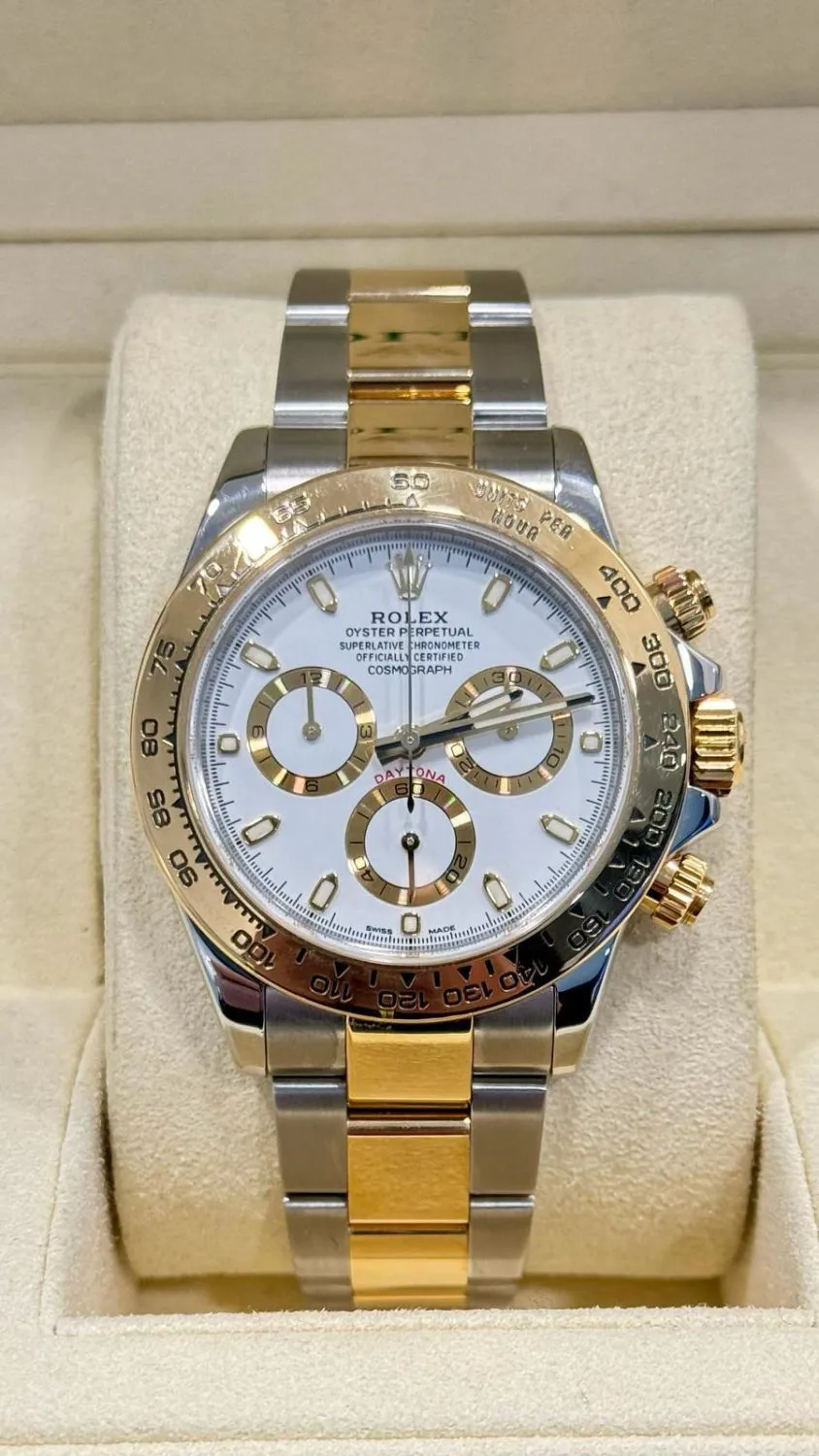 Rolex Daytona 116503 40mm Yellow gold and stainless steel White