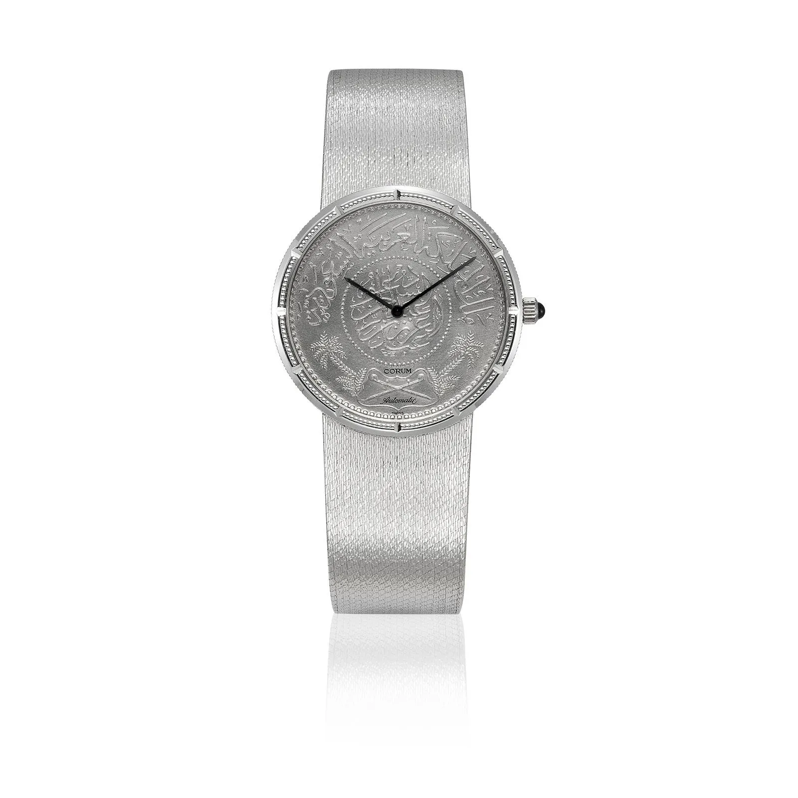 Corum Coin Watch 34mm White gold Silver 1