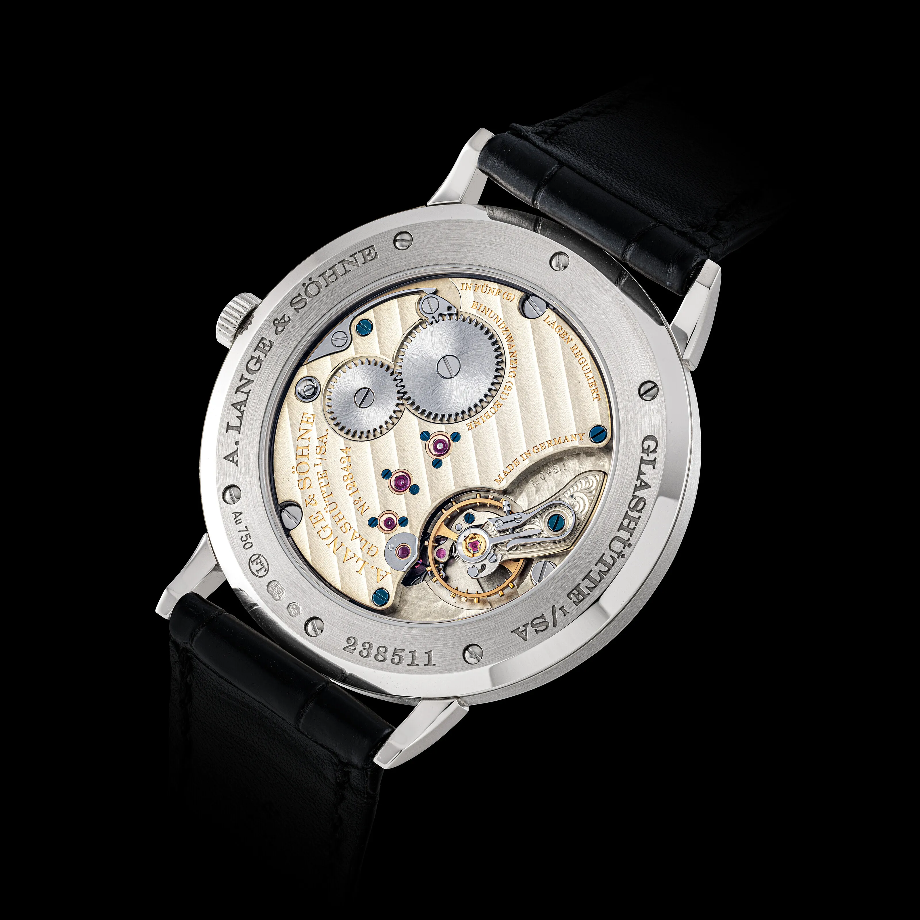 A. Lange & Söhne Saxonia 205.086 39mm White gold Blue 1