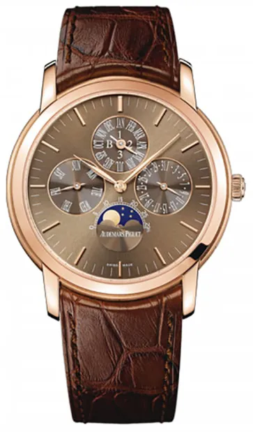 Audemars Piguet Perpetual Calendar 26390OR.OO.D093CR.01 41mm Rose gold Brown