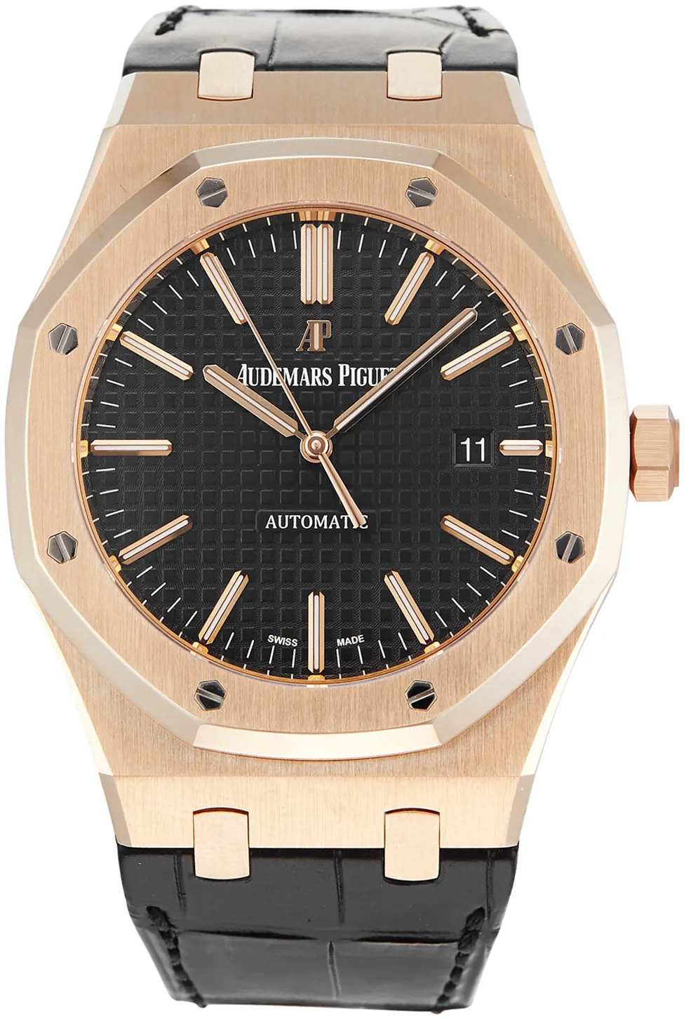 Audemars Piguet Royal Oak 15400OR.OO.D002CR.01 41mm Rose gold Black