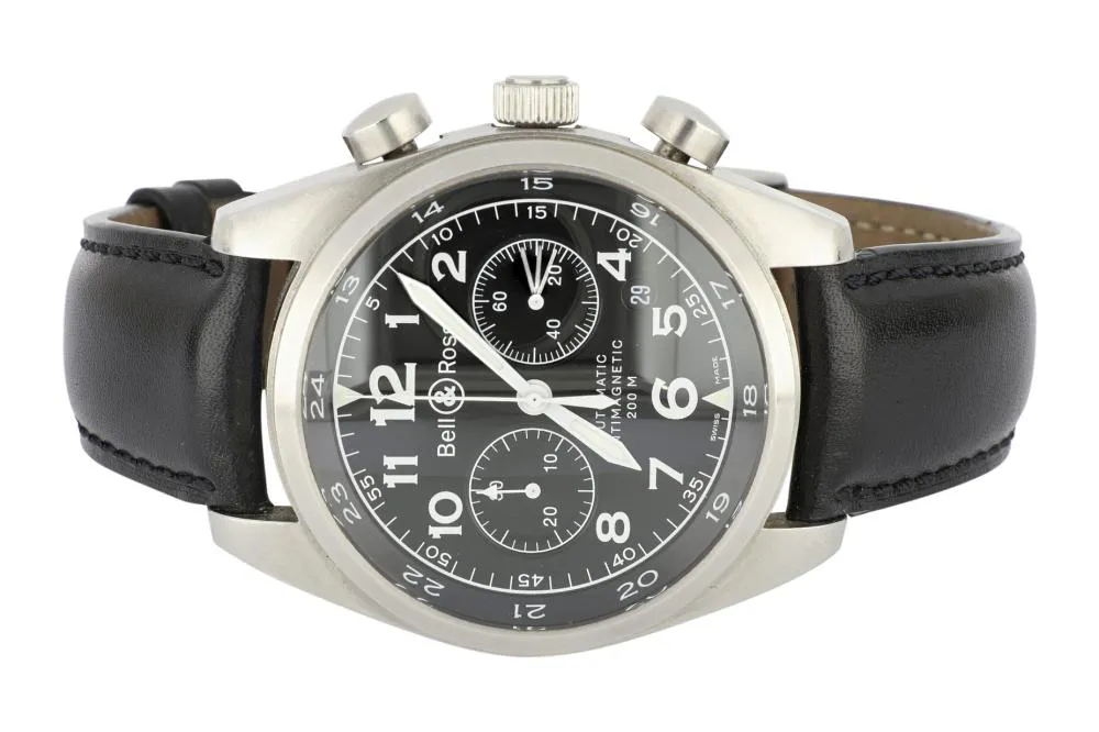 Bell & Ross Vintage 126XL 42.5mm Stainless steel Black