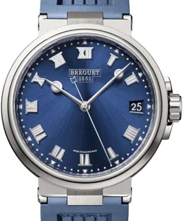 Breguet Marine 5517TI/Y1/5ZU Titanium Blue