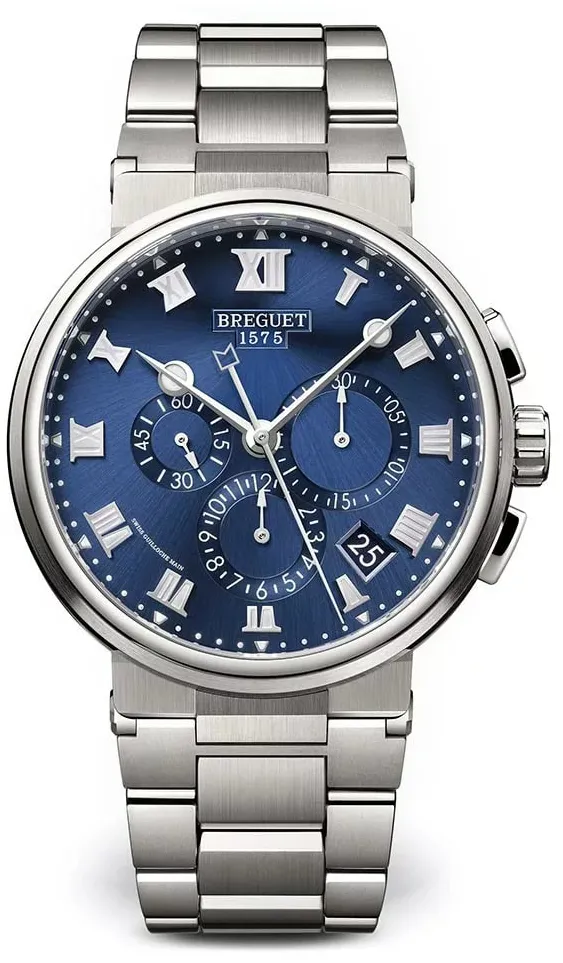 Breguet Marine 5527TI/Y1/TW0 42.5mm Titanium Blue