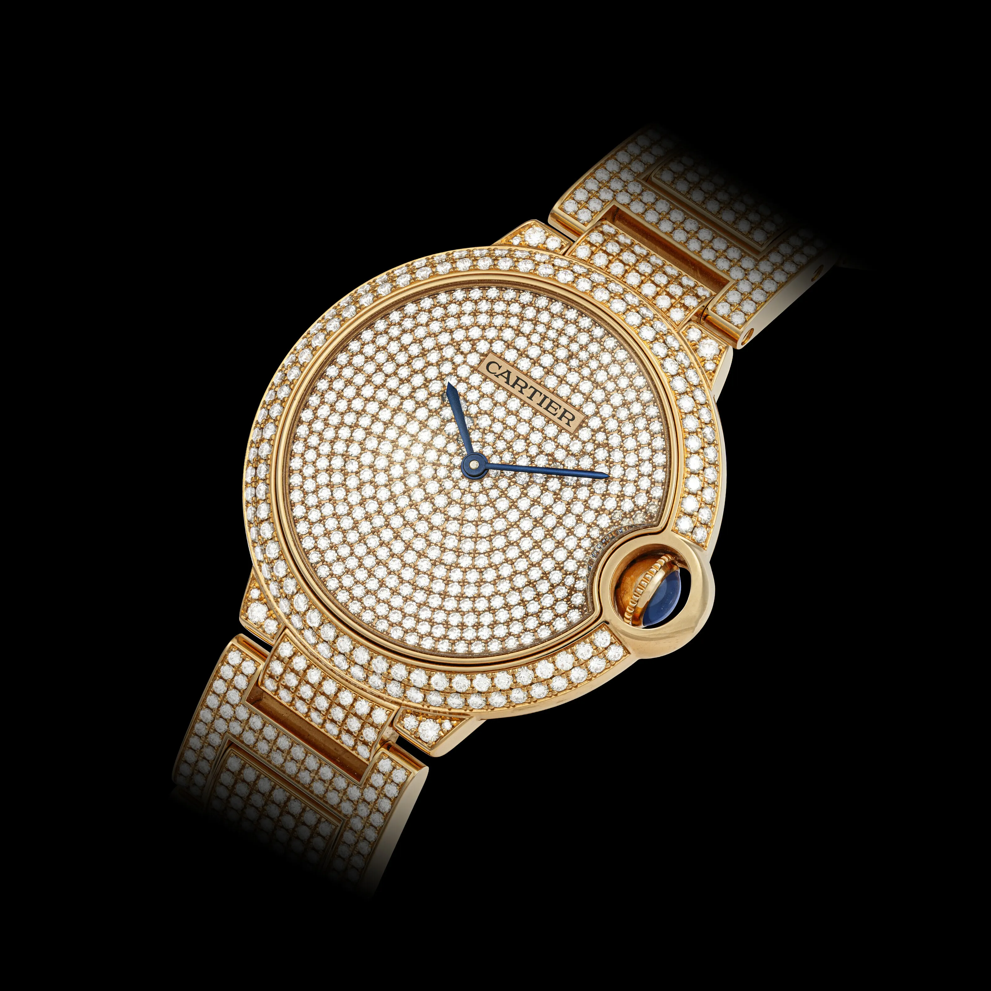 Cartier Ballon Bleu 3271 36mm Rose gold and Diamond Diamond 1