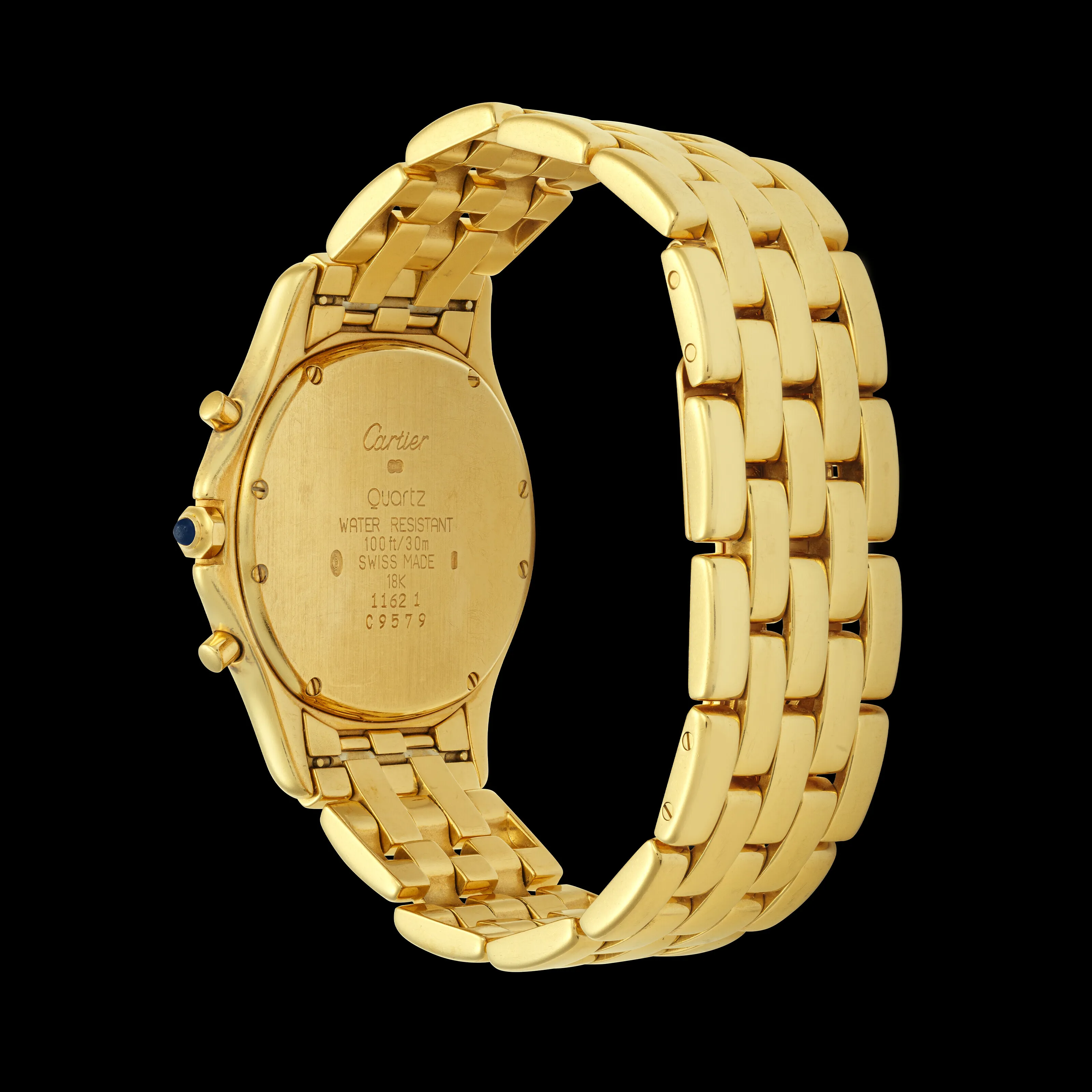 Cartier Cougar 33mm Yellow gold Silver 1