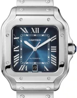 Cartier Santos WSSA0030 Stainless steel Blue