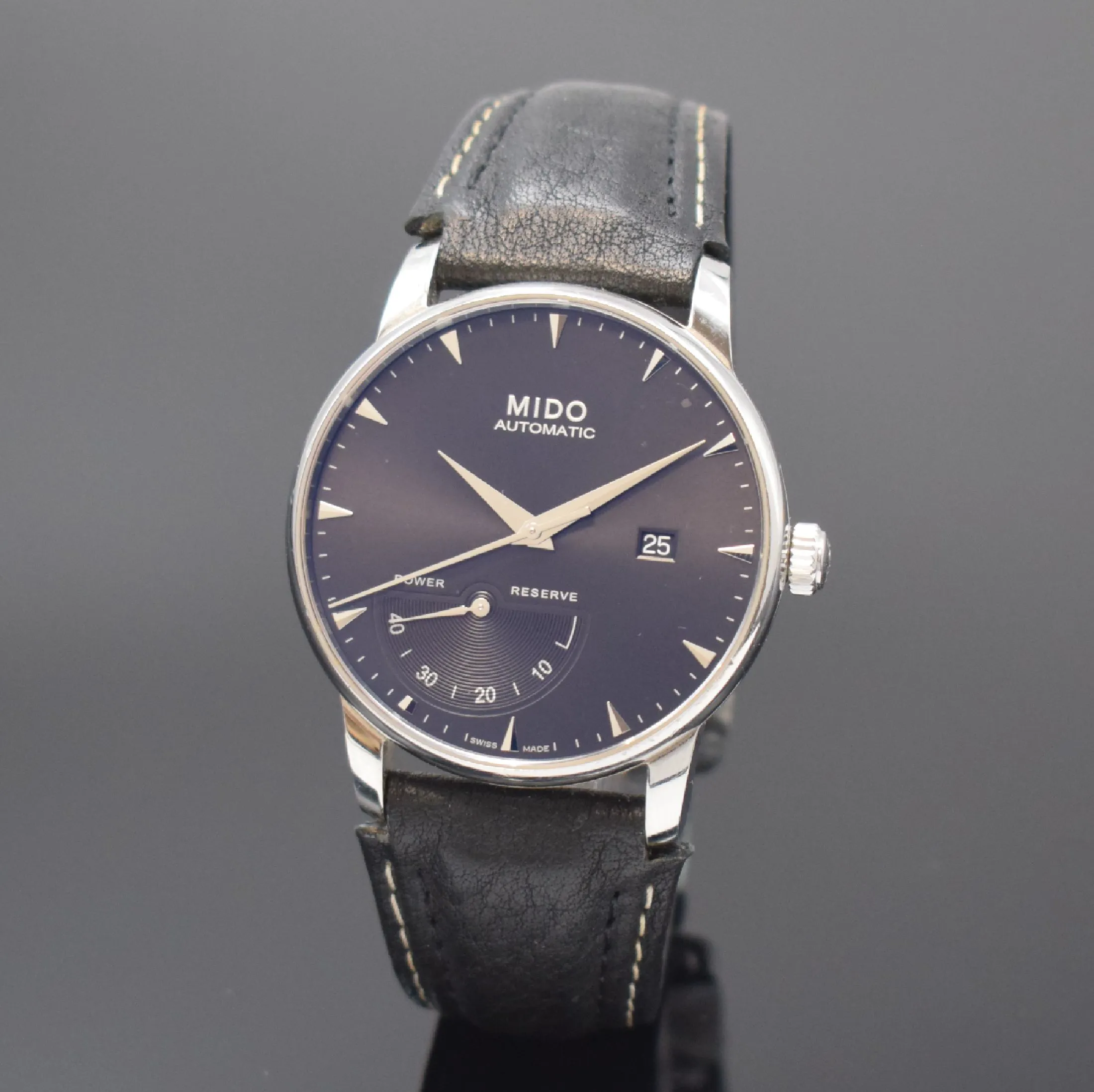 Mido Baroncelli II 8605 42mm Stainless steel Black