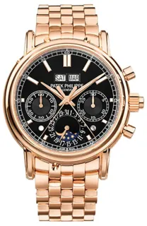 Patek Philippe Perpetual Calendar Split-Seconds Chronograph 5204/1R-001 Rose gold Black