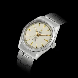 Rolex Oyster Perpetual 34 6284 Stainless steel Cream