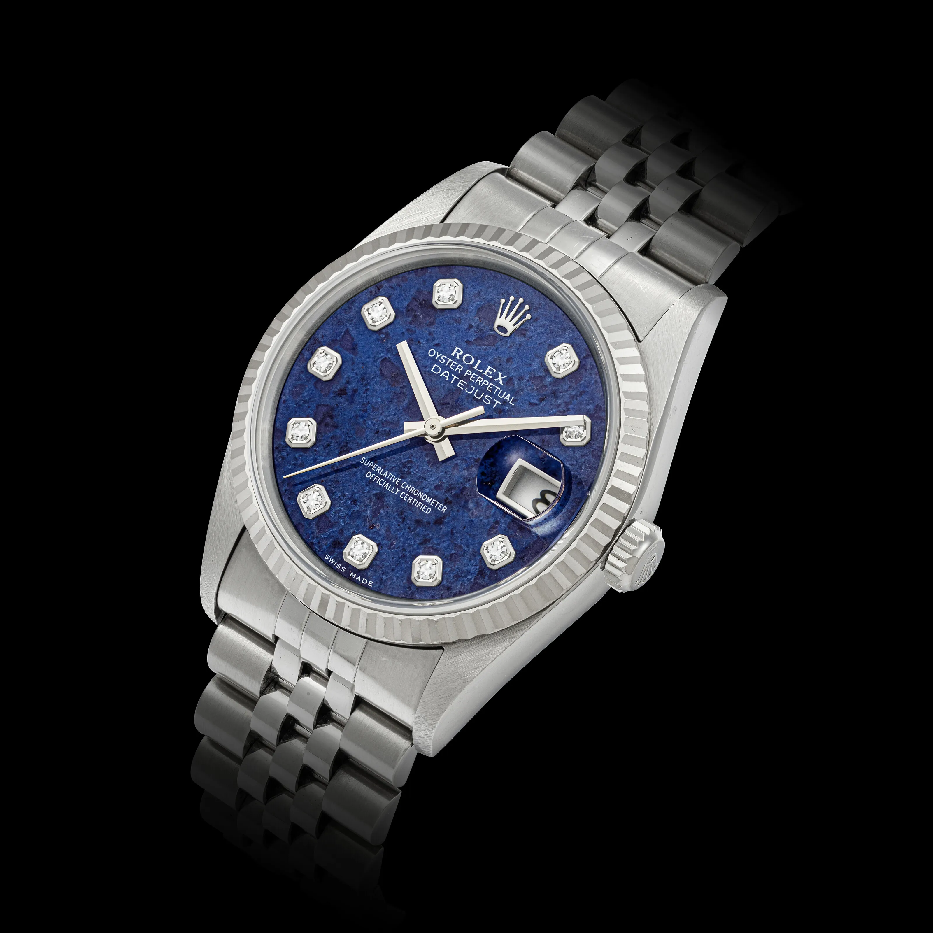 Rolex Datejust 36 16234 36mm White gold and stainless steel Sodalite