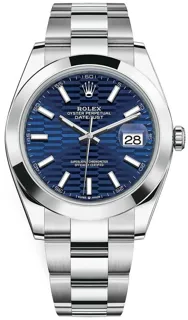 Rolex Datejust 41 126300-0023 Stainless steel Blue