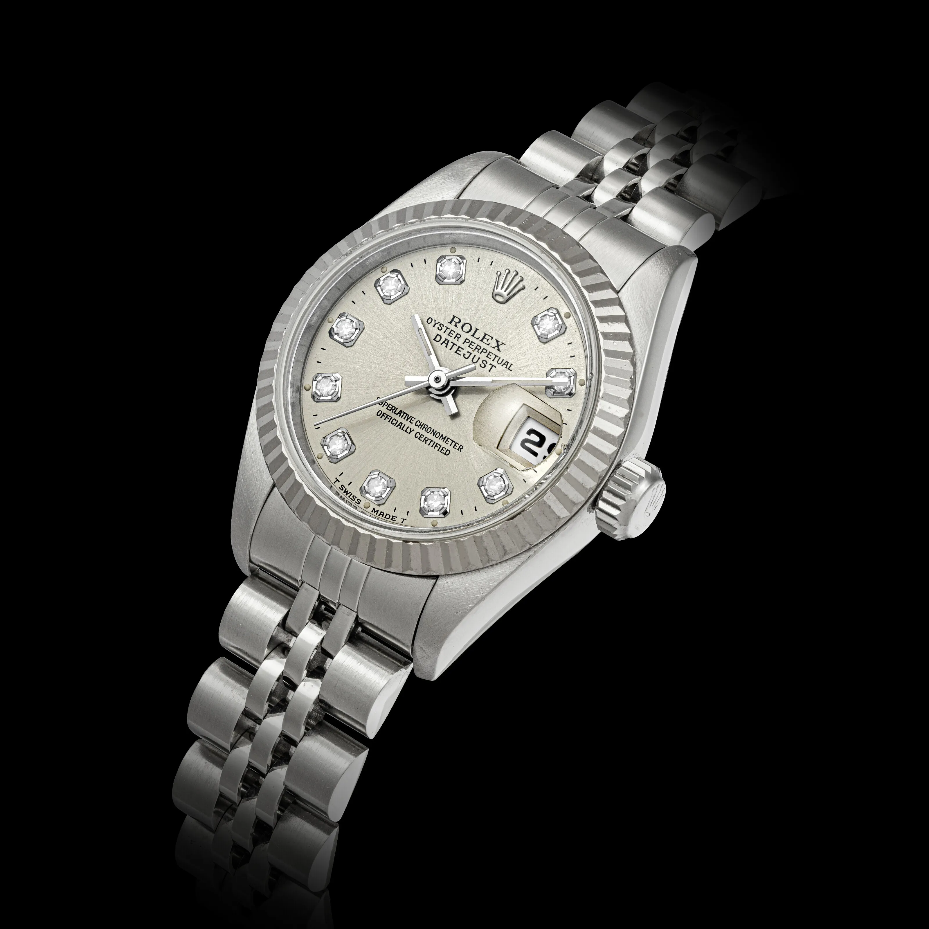 Rolex Lady-Datejust 69174 26mm Stainless steel Silver