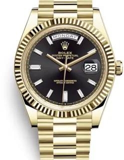 Rolex Day-Date 40 228238-0004 Yellow gold Black