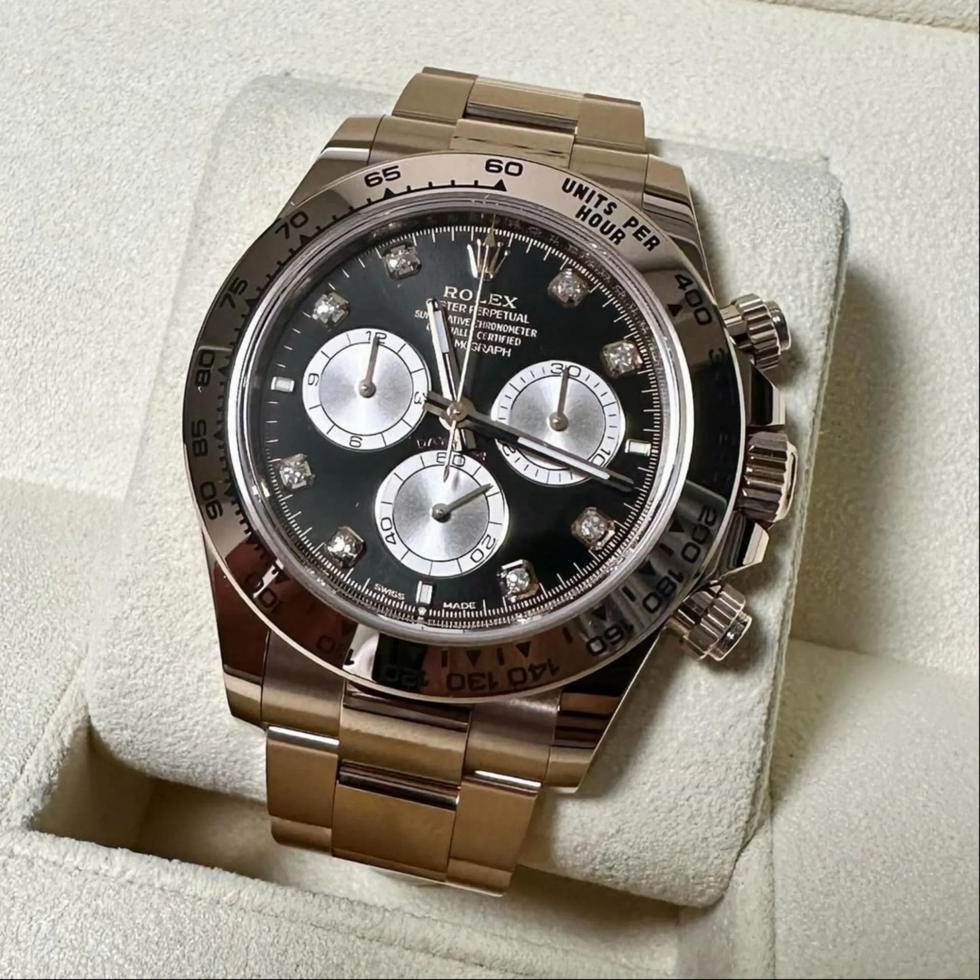 Rolex Daytona 126505-0002 40mm Everose gold Black