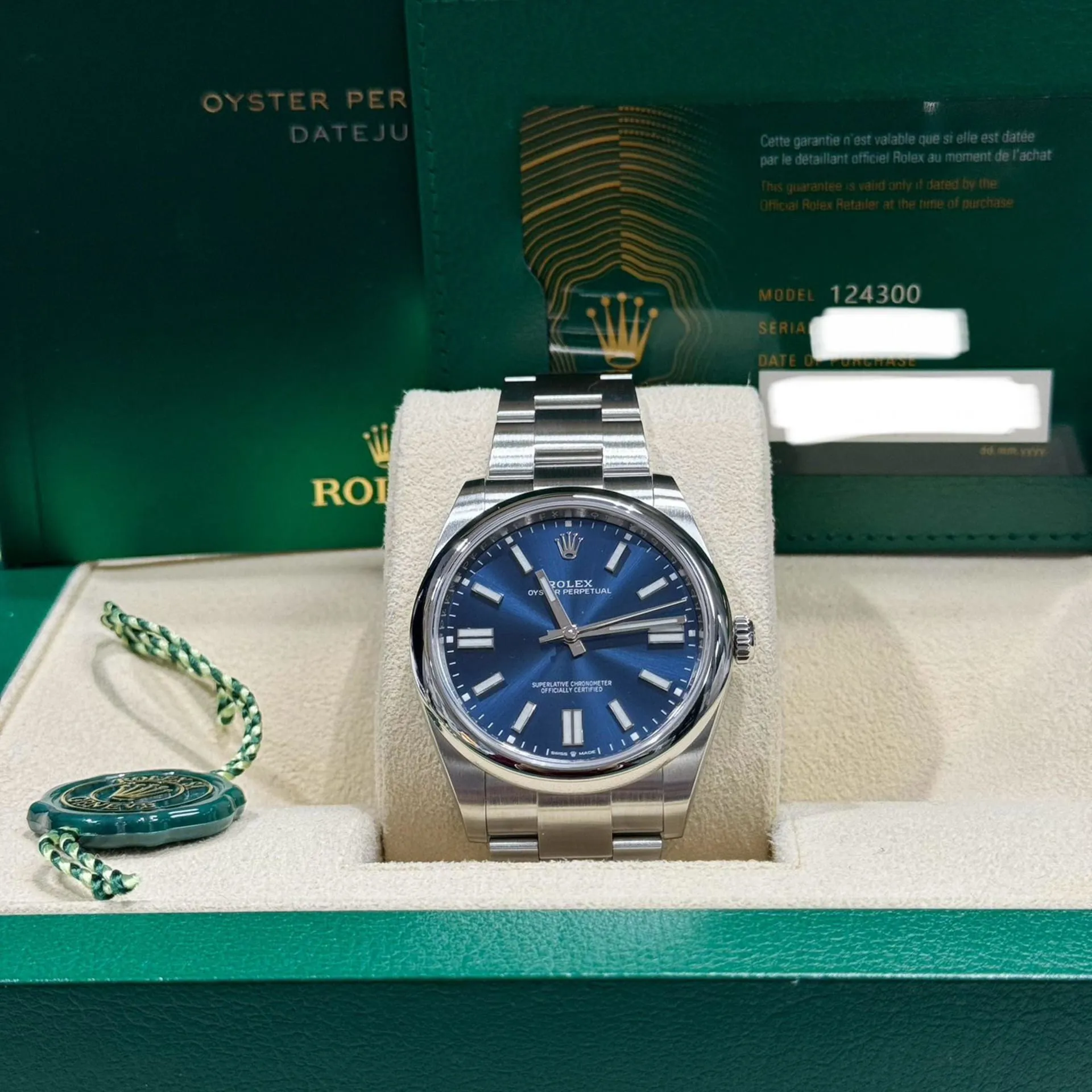 Rolex Oyster Perpetual 124300-0003 41mm Oystersteel Blue