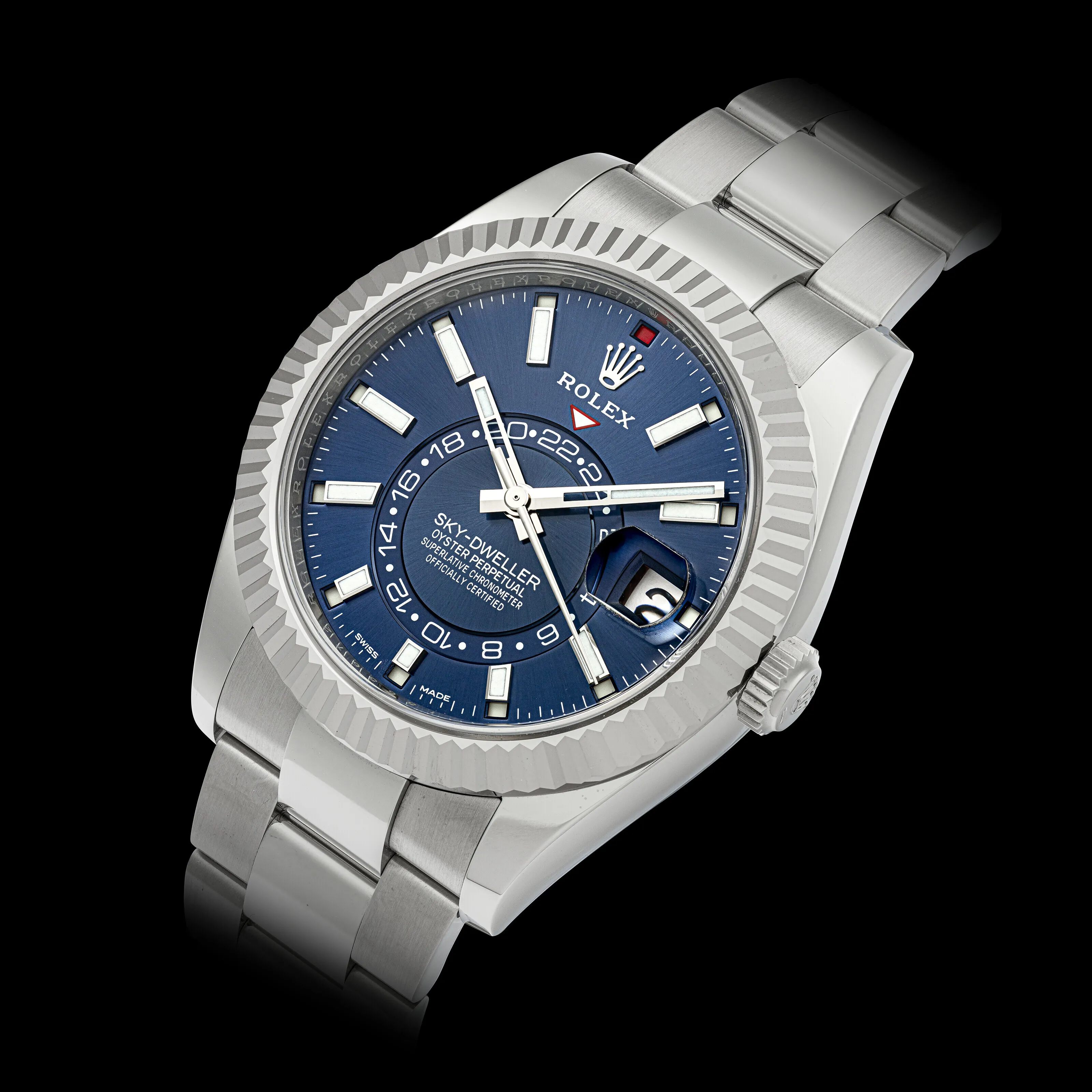Rolex Sky-Dweller 326934 42mm White gold and stainless steel Blue