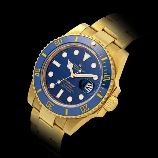 Rolex Submariner 116618LB Yellow gold Blue