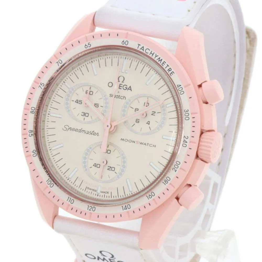 Swatch Moonswatch SO33P100 42mm Bioceramic Pink