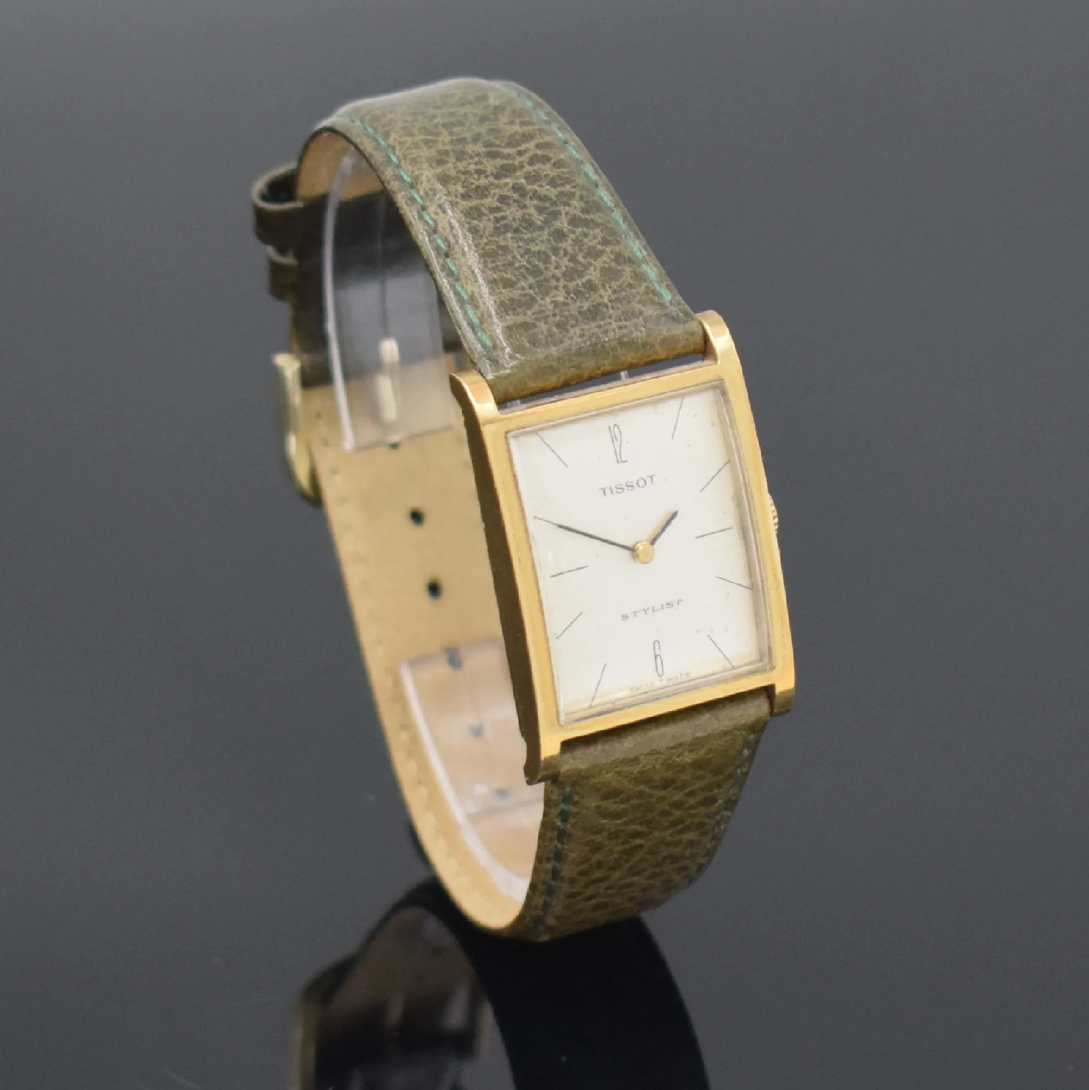 Tissot Stylist 34mm Yellow gold Silver 2