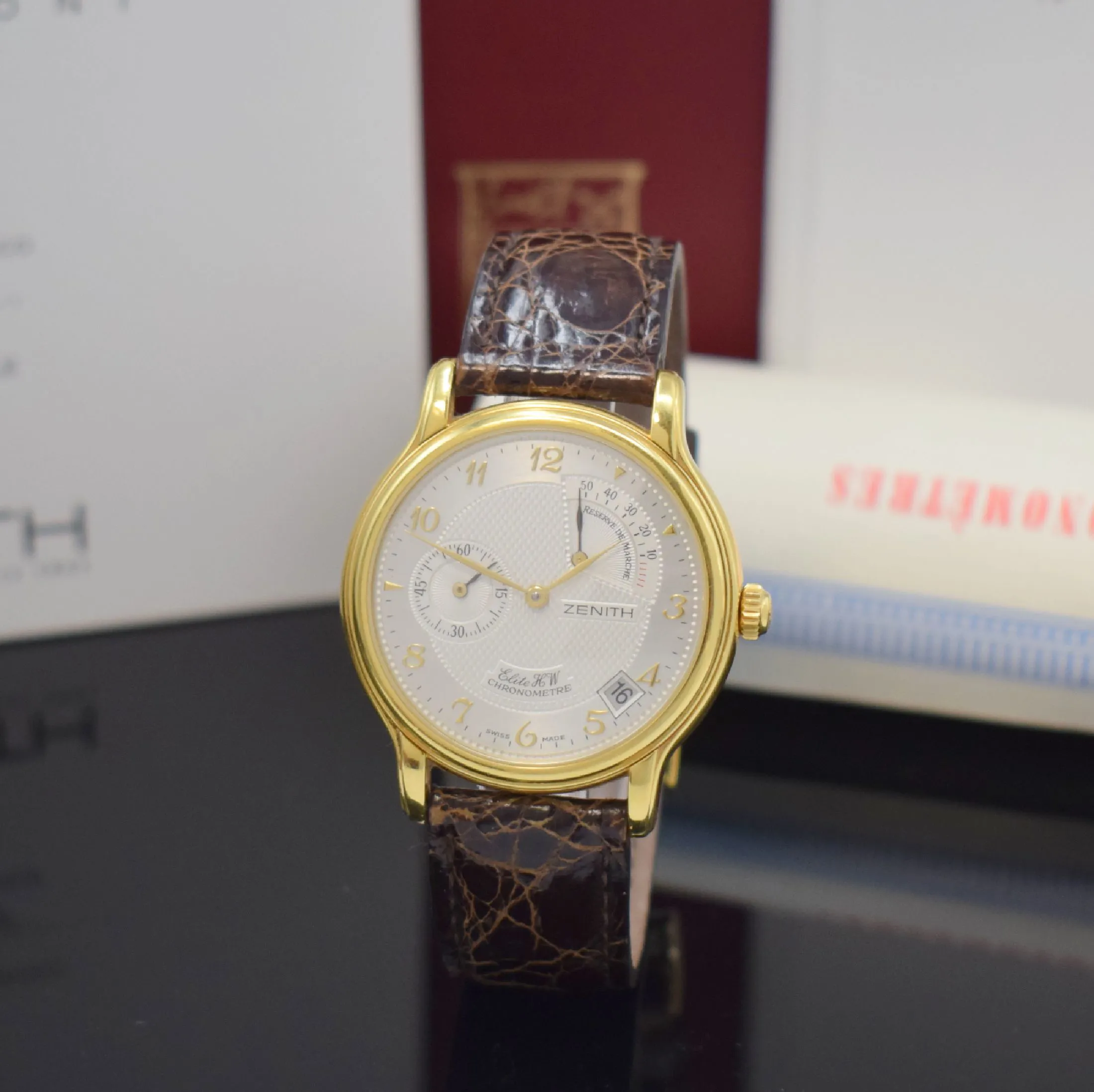 Zenith Elite HW 30.0240.655 36mm Yellow gold Silver