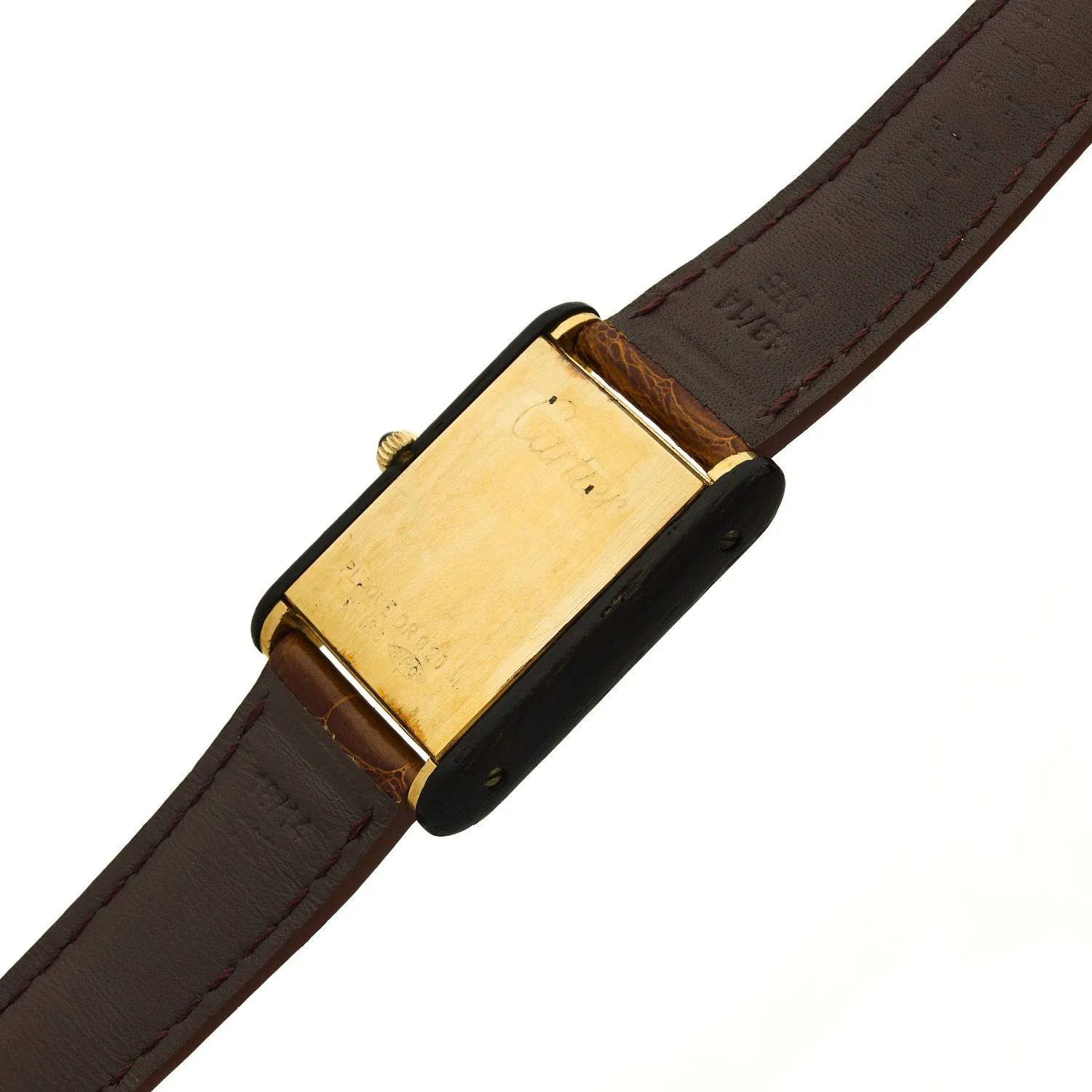 Cartier Tank 25mm Gold-plated Burl wood 1