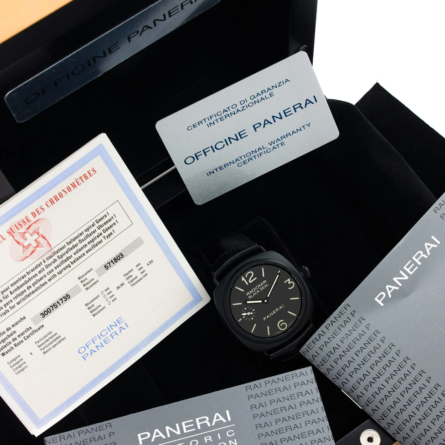 Panerai Radiomir Black Seal OP 6723 Ceramic & steel Black