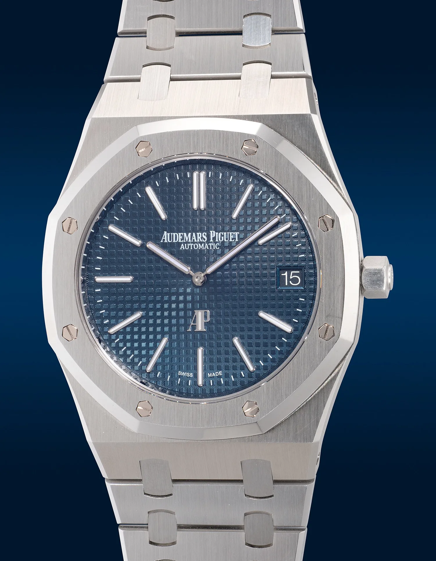 Audemars Piguet Royal Oak 15202ST.OO.1240ST.01.A 39mm Stainless steel Blue