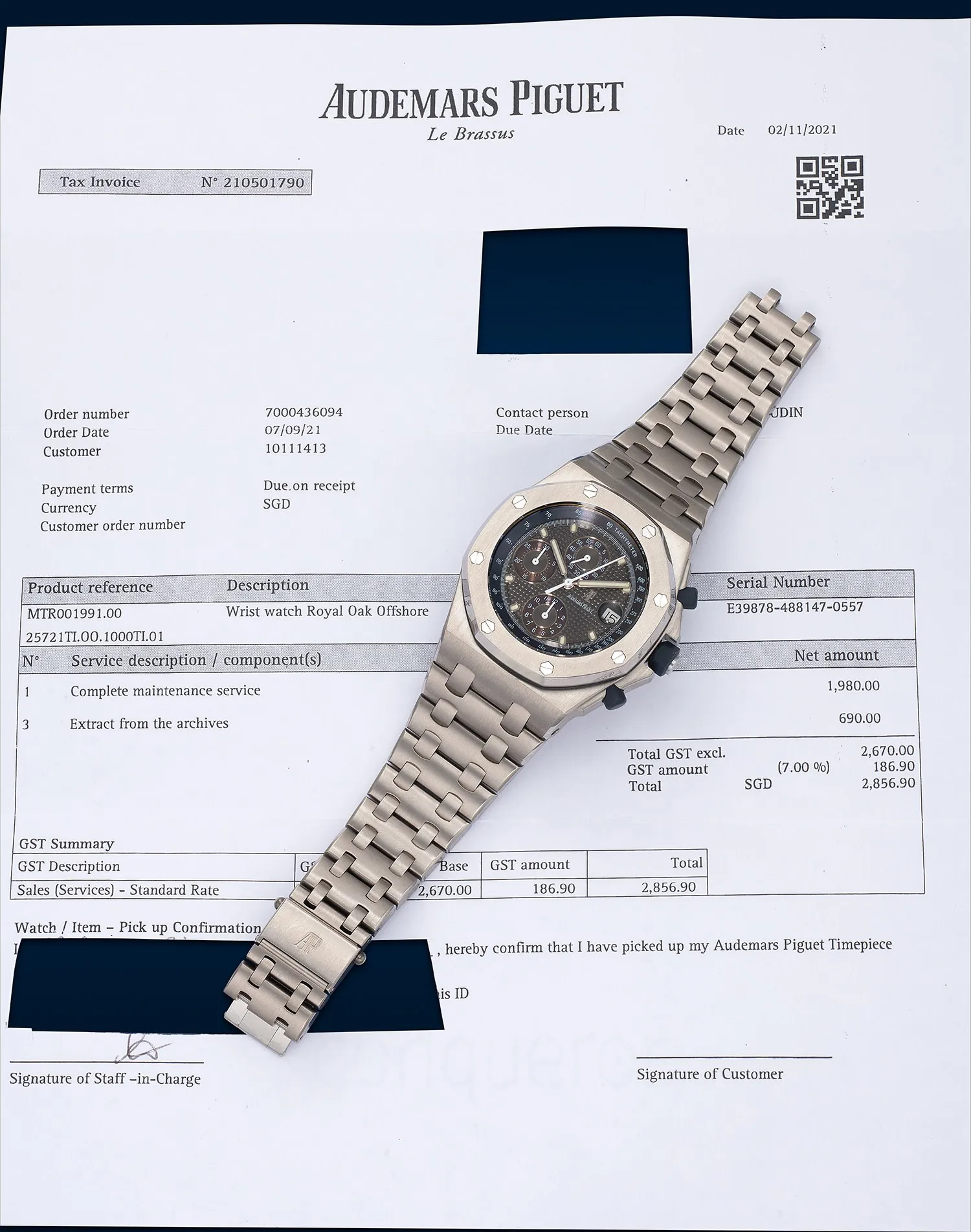 Audemars Piguet Royal Oak Offshore 25721TI.OO.1000TI.01 42mm Titanium Gray 1