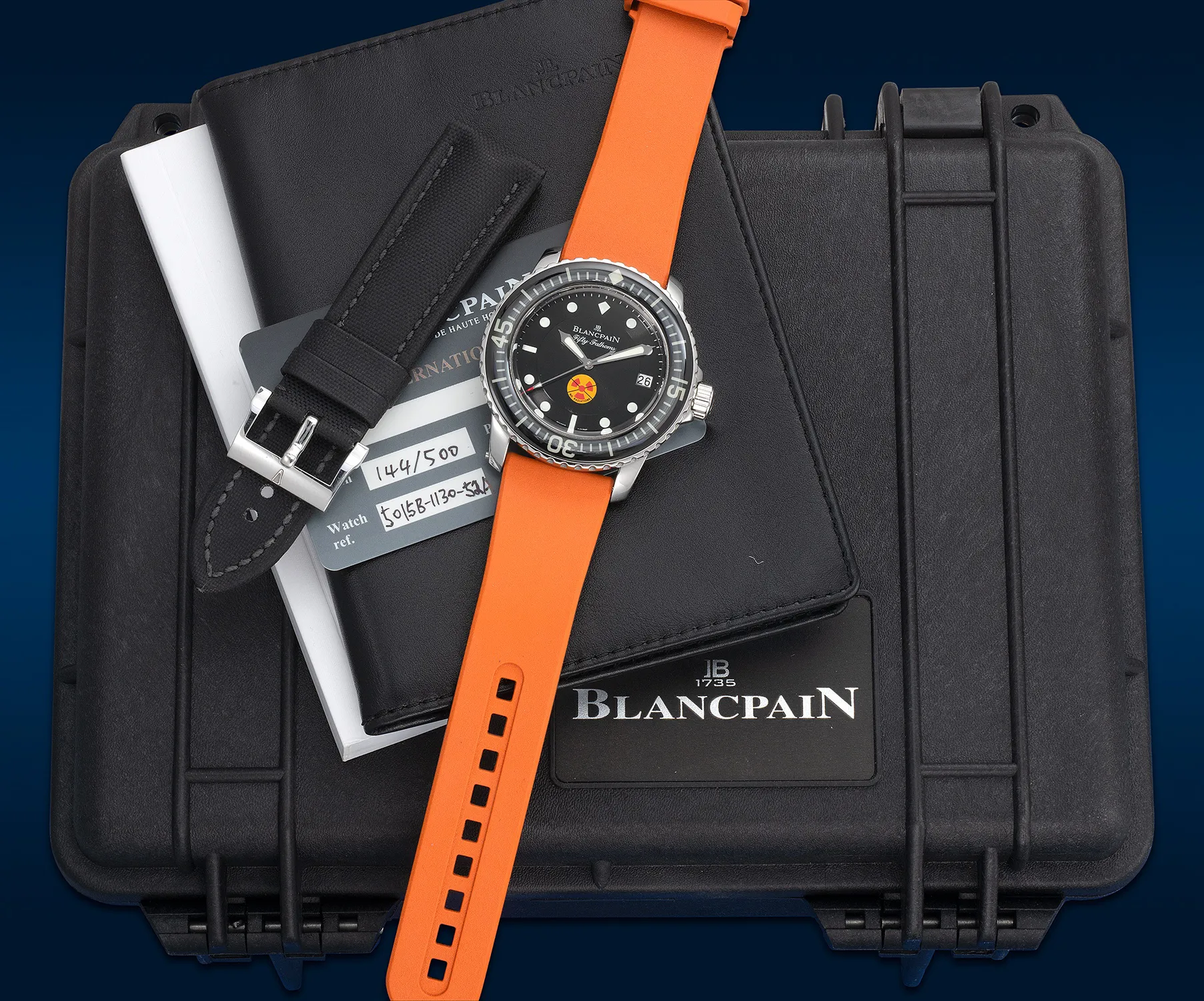 Blancpain Fifty Fathoms No Radiation 5015B-1130-52A 45mm Stainless steel Black 1