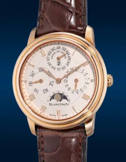 Blancpain Villeret Perpetual Calendar Moonphase 6056 Rose gold Champagne