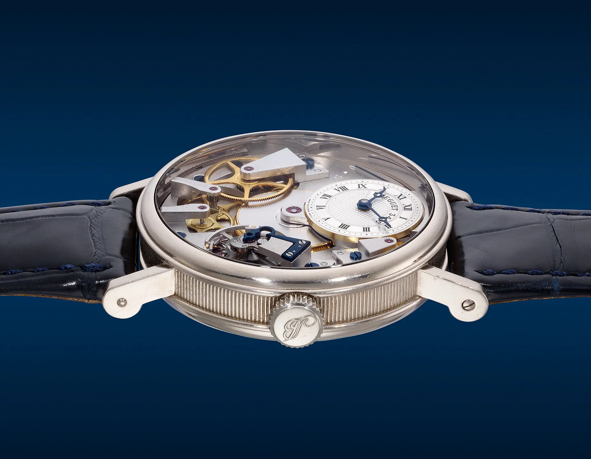 Breguet Tradition 7027 38mm White gold Semi-skeletonized 3