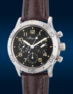 Breguet Type XX Aéronavale 3800 Stainless steel Black