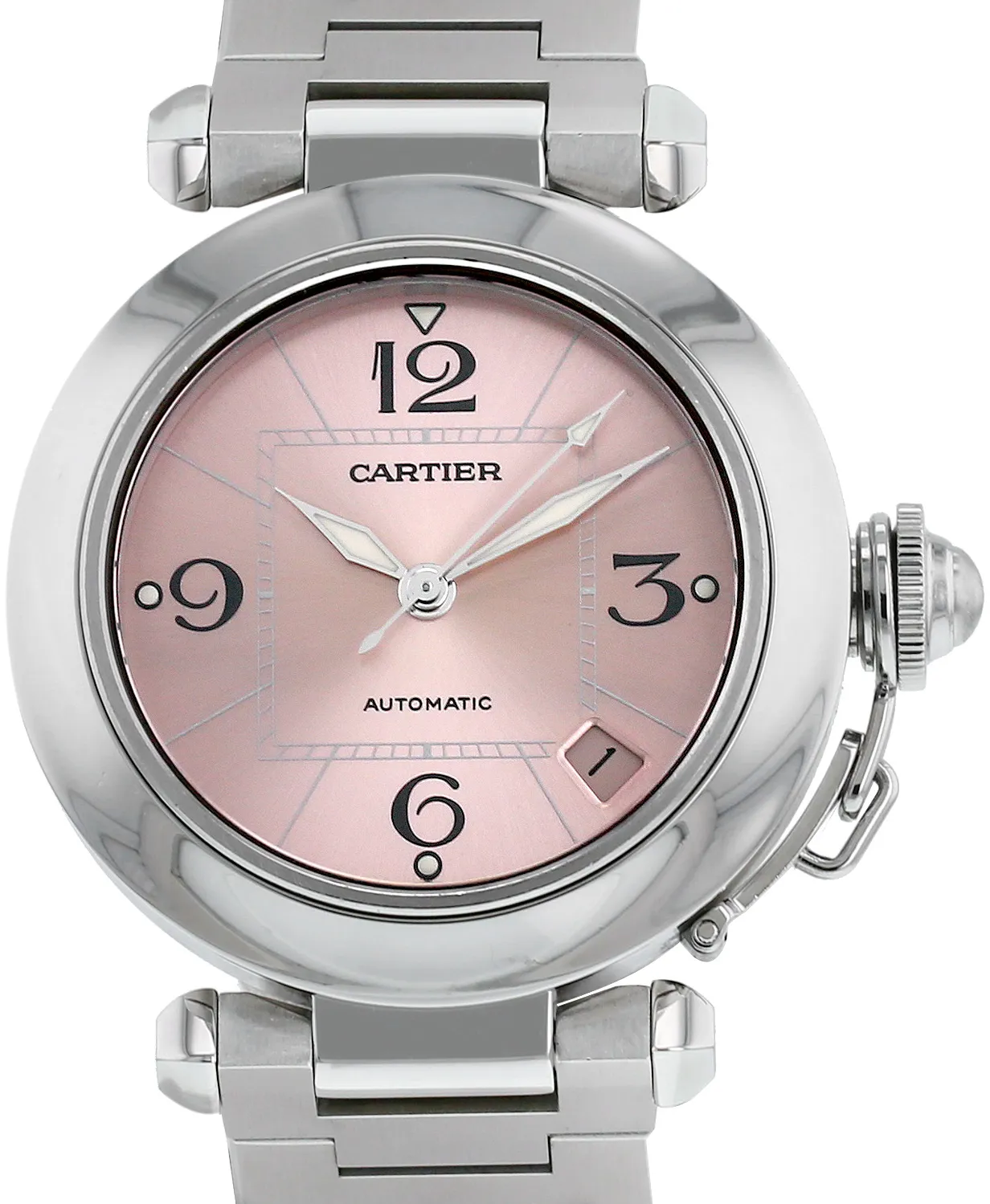 Cartier Pasha 2324 35.5mm Stainless steel Rose