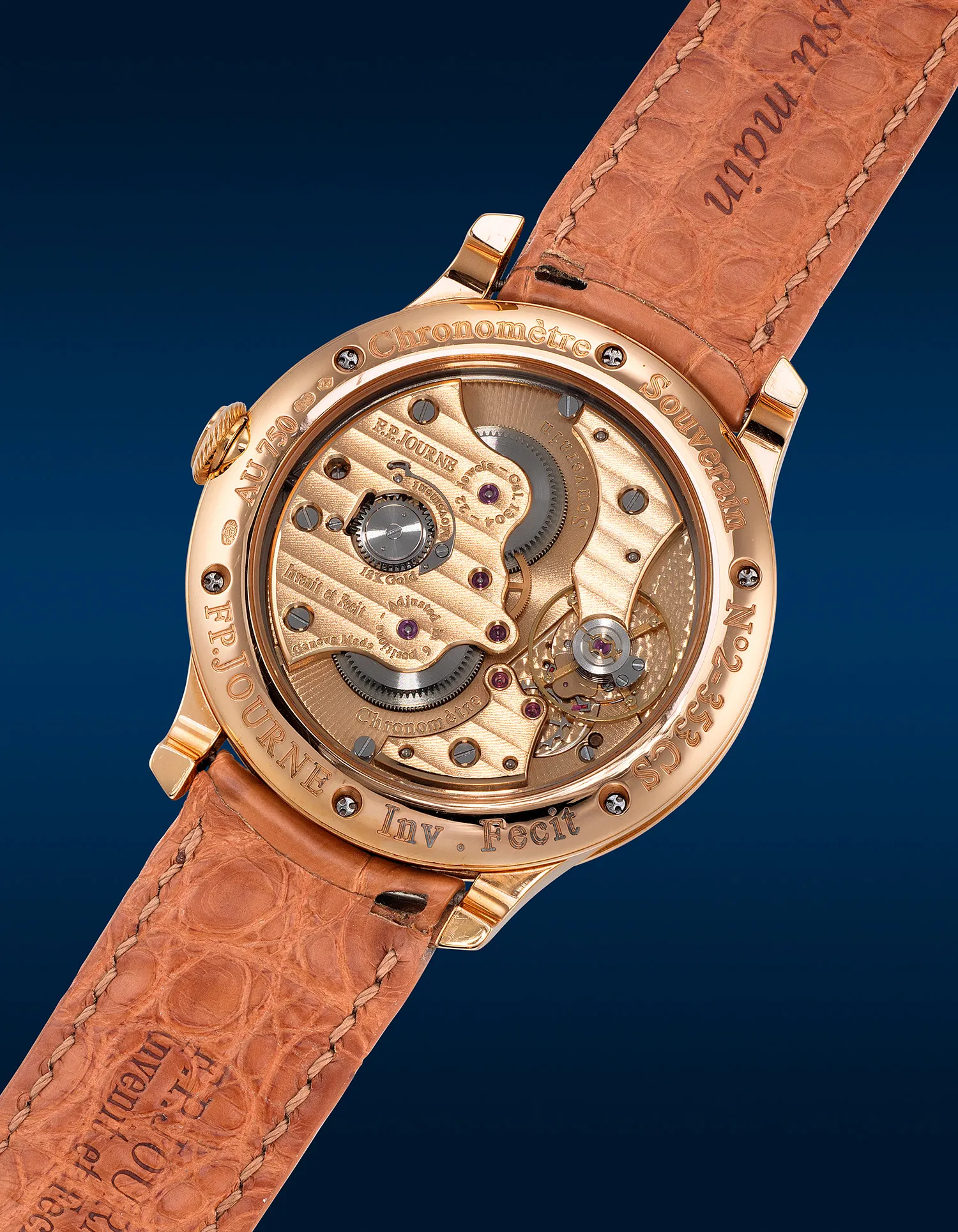 F.P. Journe Chronomètre Souverain 40mm Rose gold Brown 2