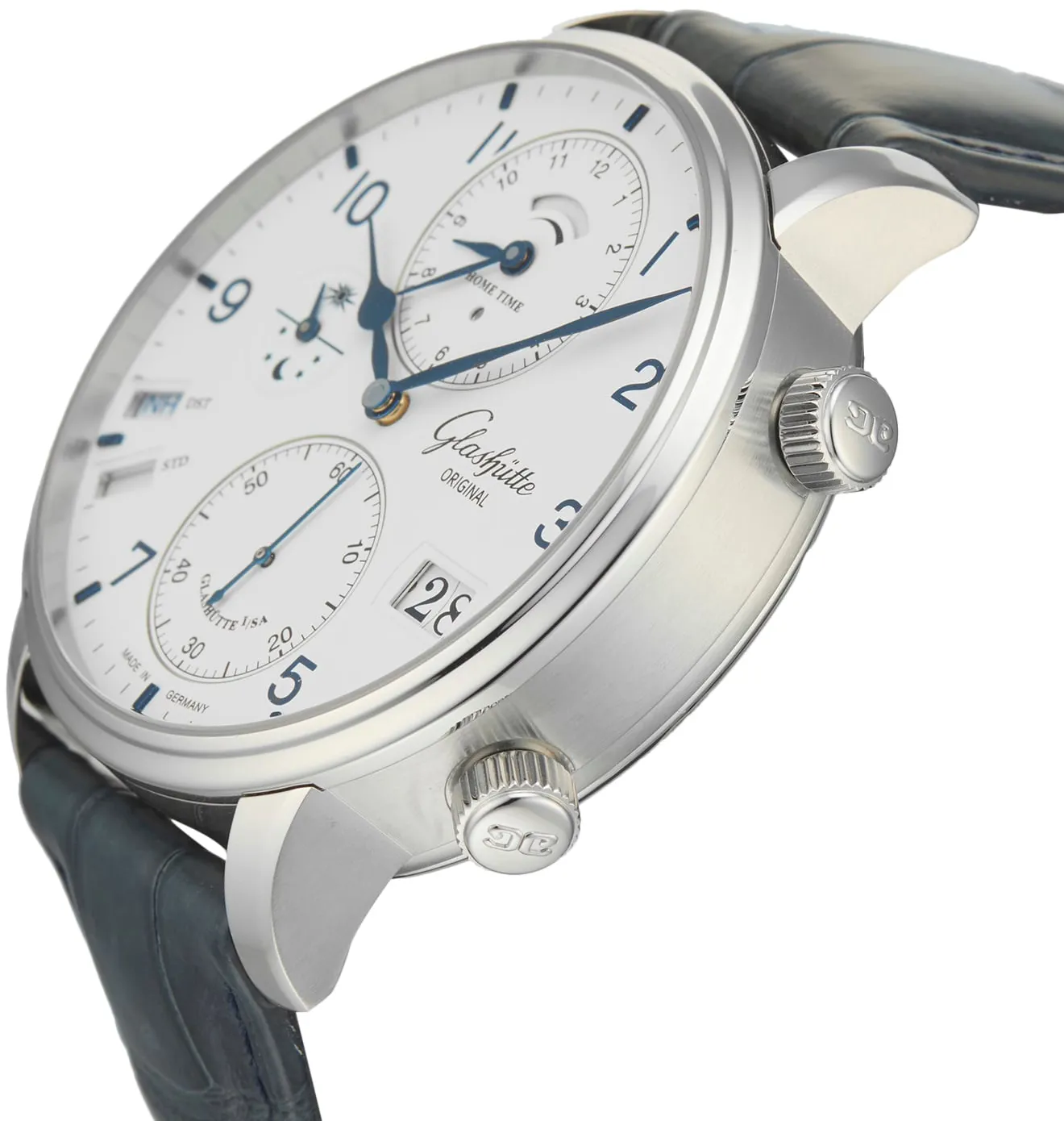 Glashütte Senator 1-89-02-03-02-30 44mm Stainless steel White 1