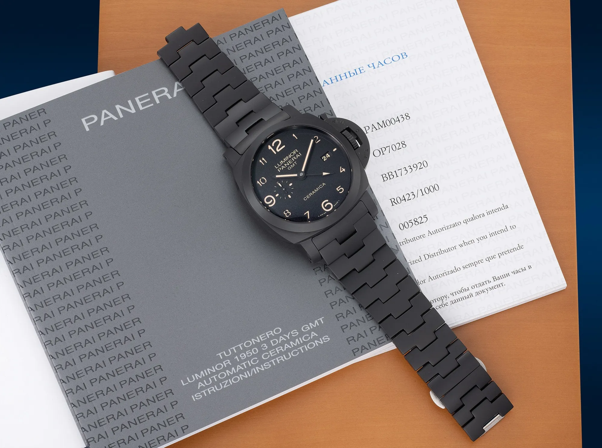 Panerai Luminor 1950 PAM 00438 44mm Titanium and ceramic Black 1