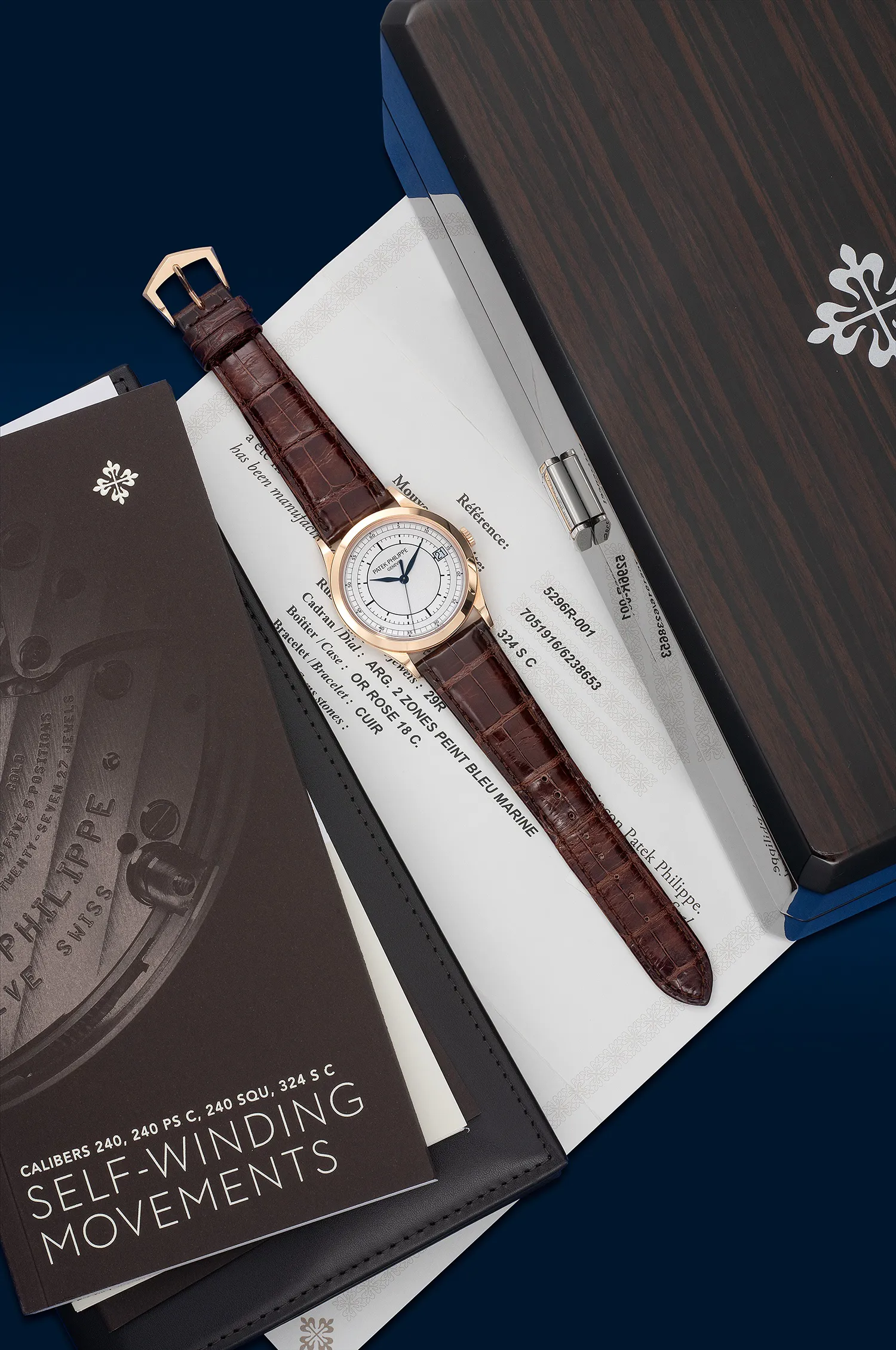 Patek Philippe Calatrava 5296R-001 38mm Rose gold Silver 1