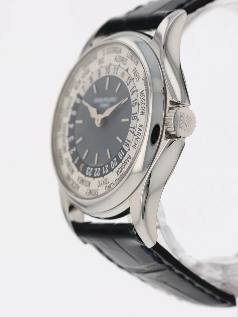 Patek Philippe World Time 5110P 37mm Platinum guilloche 3