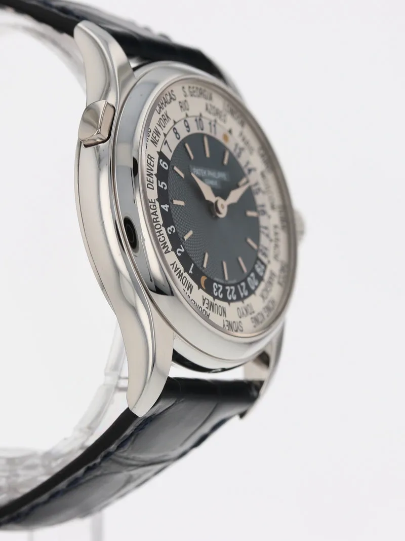 Patek Philippe World Time 5110P 37mm Platinum guilloche 4