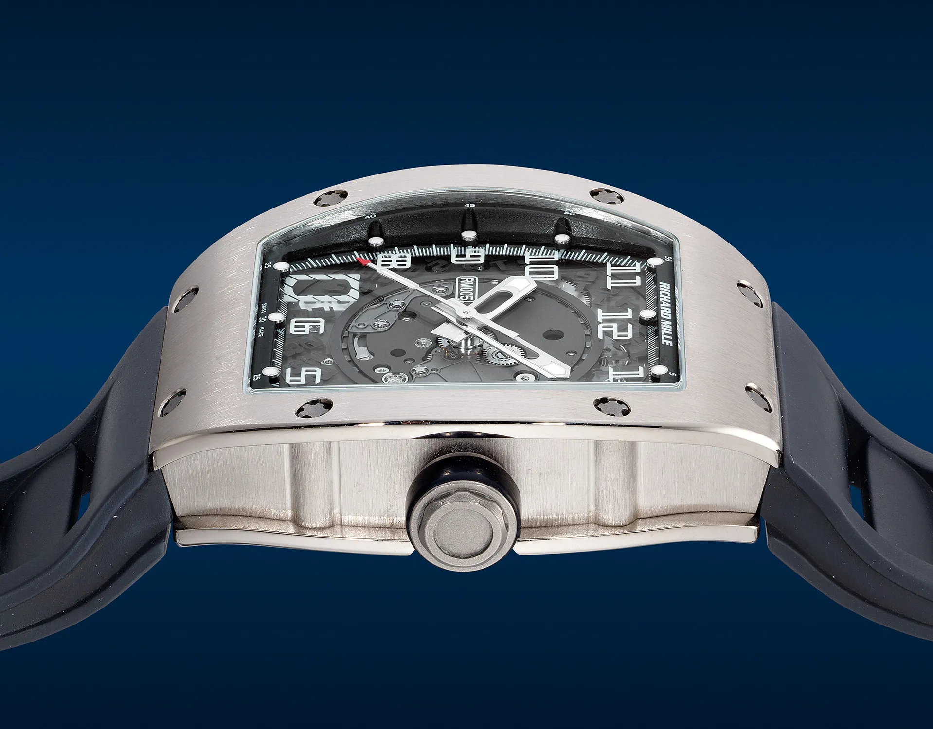 Richard Mille RM 005 RM005 AF WG 38mm White gold Semi-skeletonized 3