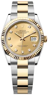 Rolex Datejust 36 126233-0018 Yellow gold and Stainless steel Champagne